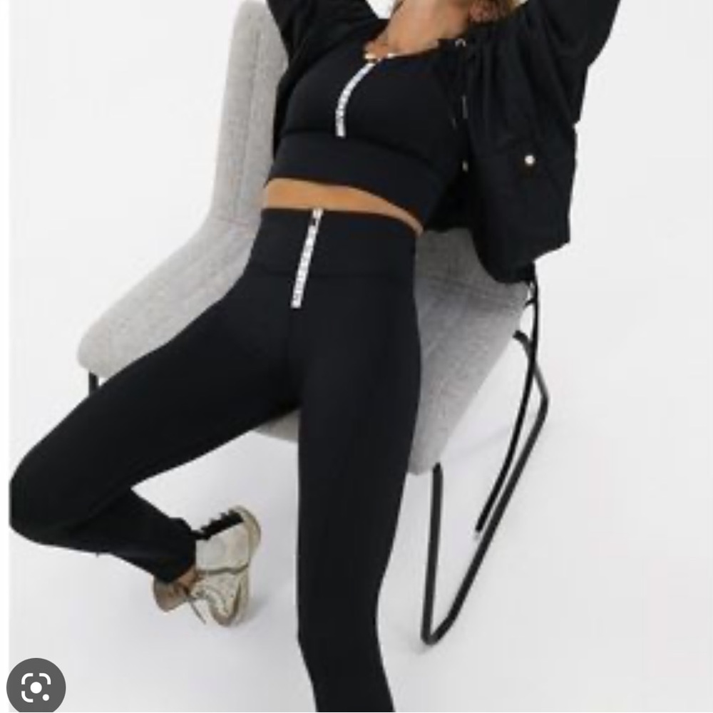 P.E nation black diver leggings